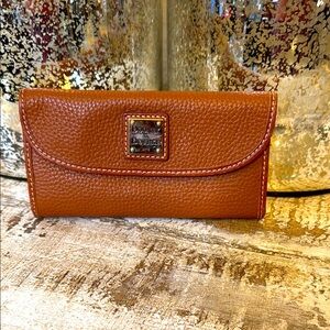 Dooney & Bourke Brown Leather Wallet